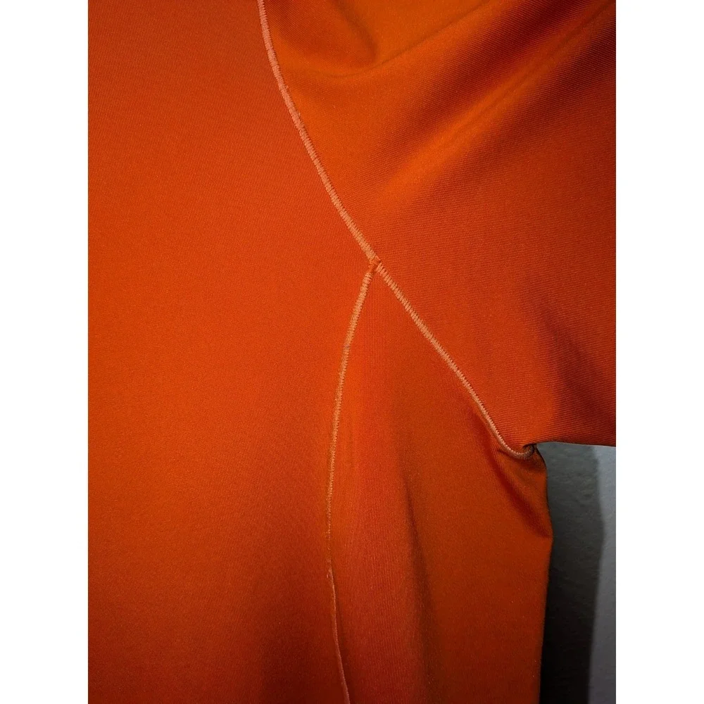 Patagonia‎ Capilene Athletic Fit Short Sleeve Shirt Mens L Burnt Orange